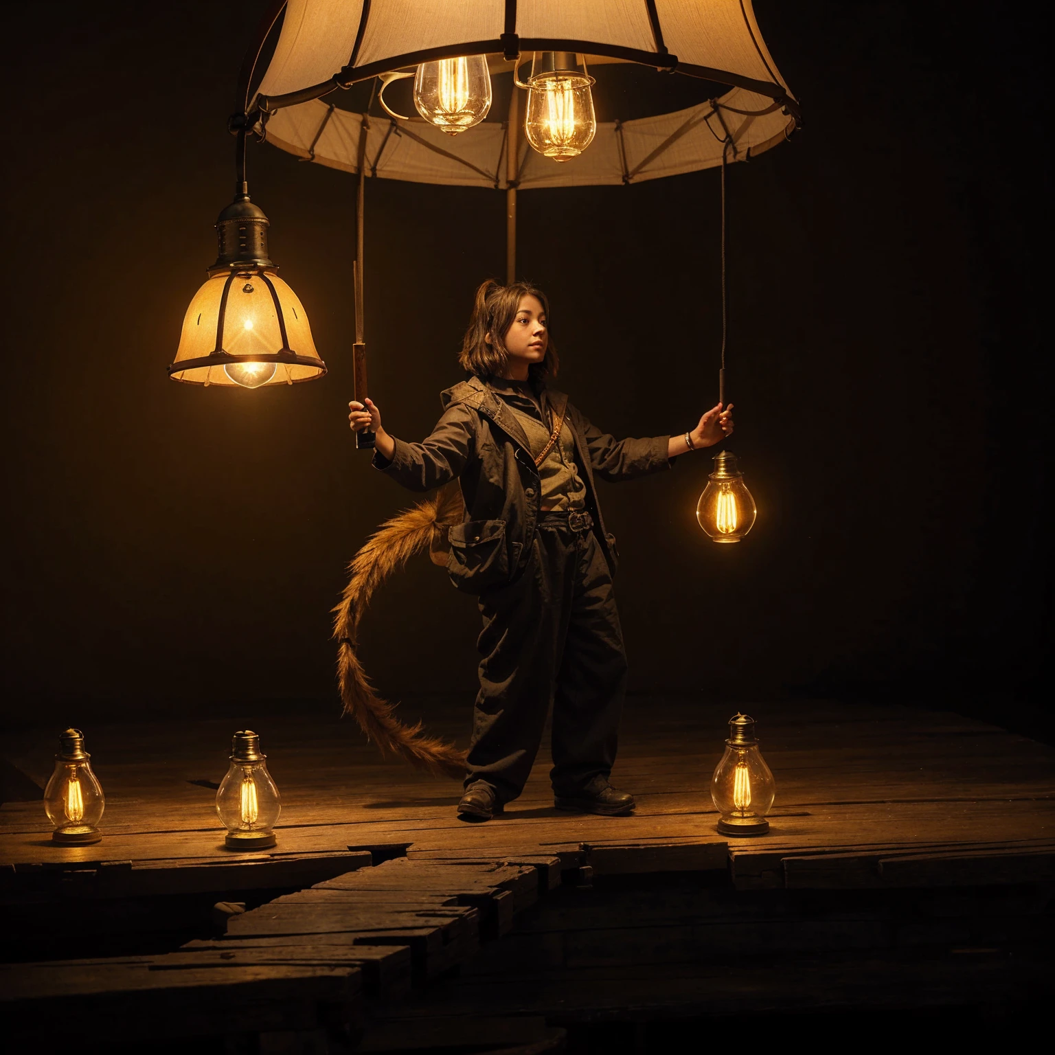 Create a Firefly character with a lamp on its tail
