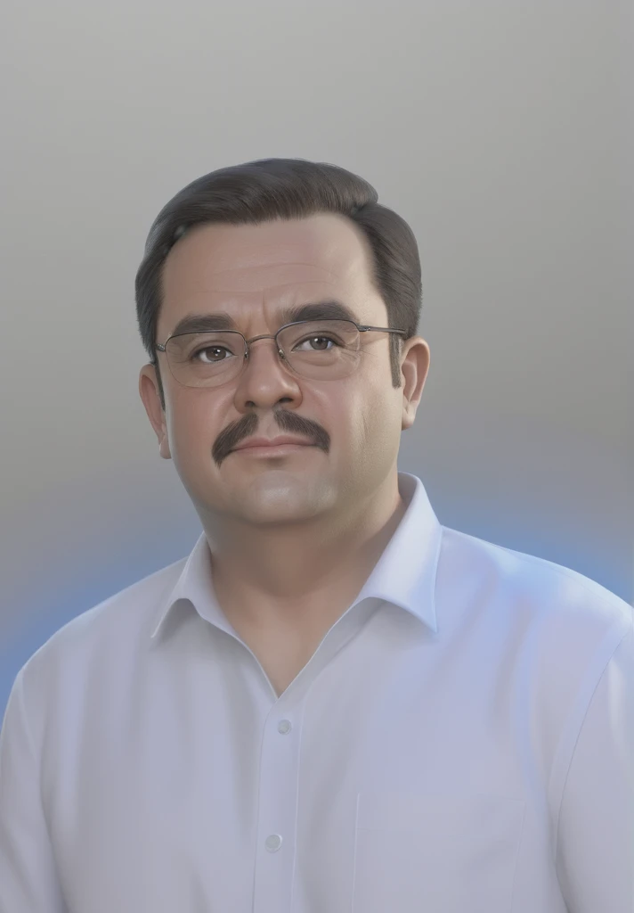 make a caricature image, male, gray background, with sufficient lighting, caricature, 3D, 8D image quality