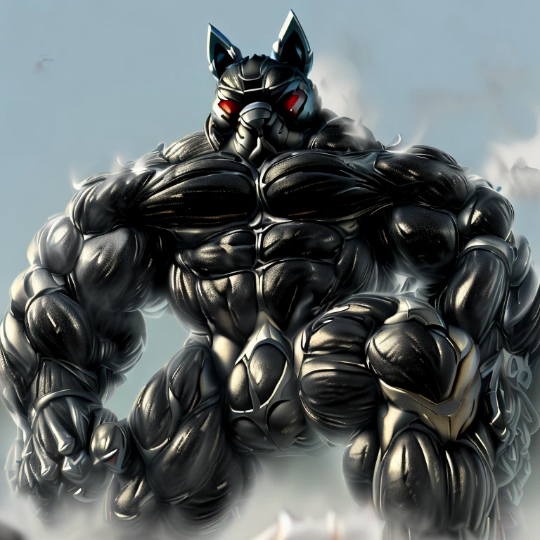 (masterpiece, best quality, detailed:1.2) detailed full body, 8K, freddy, wolf muscular werewolf, muscular! Commission for High Res,
unusually developed muscular body, body full of huge muscles. 
pectorales enormes. Exaggeratedly huge muscles. Gigachad Muscular, 8K, Masterpiece, highres, future fiction. black visor, Detailed head, Detailed Body,full body, Detailed abs, wearing crNanosuit,strong and imposing, thicc, 