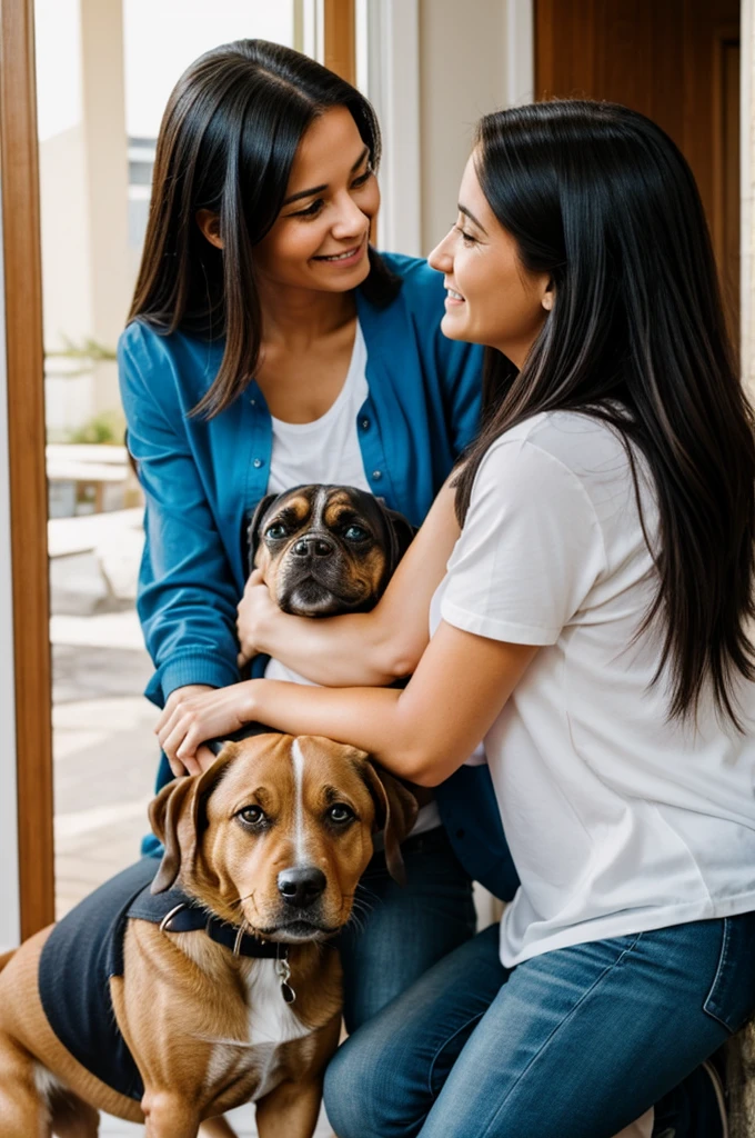 Girl comes home with a dog and her mother sees it