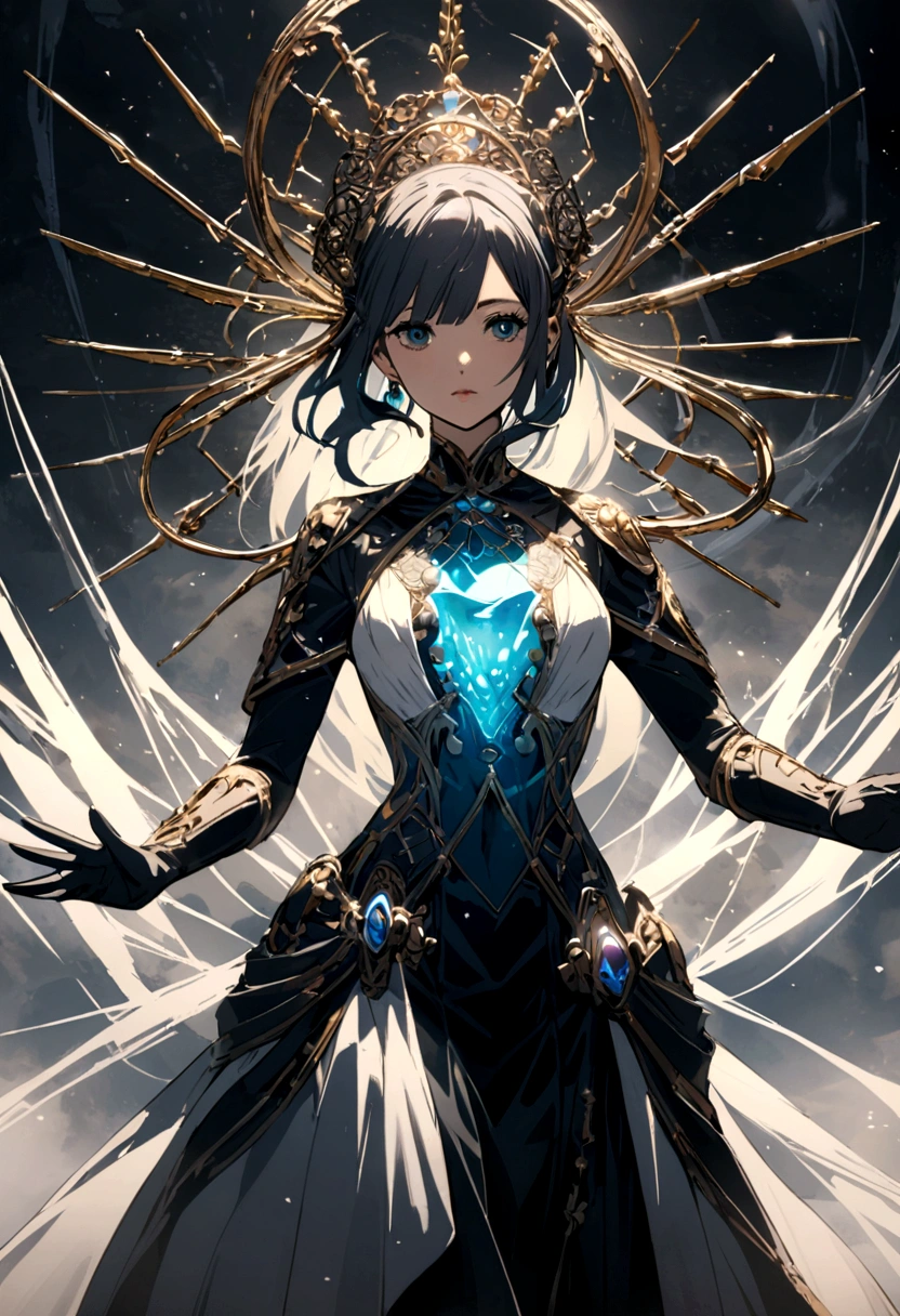 Girl with the power to create 2D water 