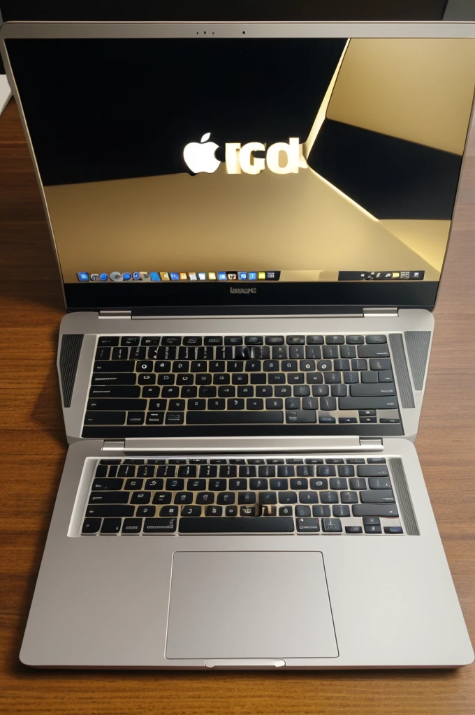 Laptop
Gold-colored Apple brand
Suitable for programming
Half-open and looks perfectly like a normal laptop