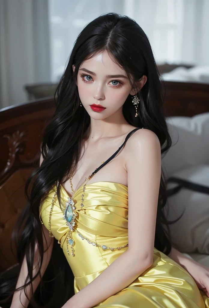 Royal sisters，Very detailed, Delicate face, Stock Photography , Portrait 400, F1 Camera Lens.6, rich and colorful, Surreal, Realistic textures, Dramatic Lighting, Distiller 800  (8k quality, original photo, Better quality, masterpiece: 1.2), Very detailed, (Extremely delicate skin: 1.2), 8k Ultra HD, SLR camera, Soft Light, high quality.Snow Queen，Fallen Angel，Blue pupils，Wear red lipstick，luxury clothes，Gorgeous jewelry，Large breasts，Gorgeous clothing