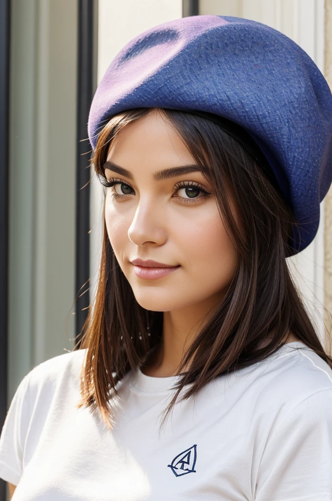 create me a beret with a logo that has the initials RA