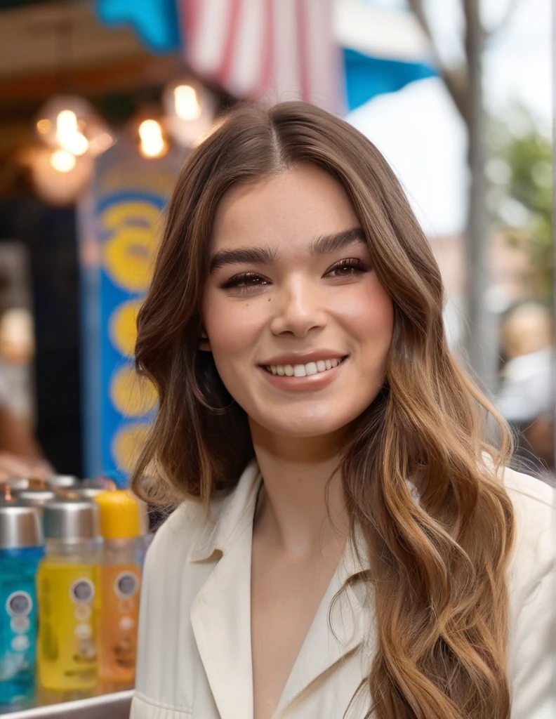 cinematic photo professional close-up portrait photography of the face of a beautiful  (((ohwx woman))) at souvlaki shop during Afternoon, Nikon Z9  . 35mm photograph, film, bokeh, professional, 4k, highly detailed