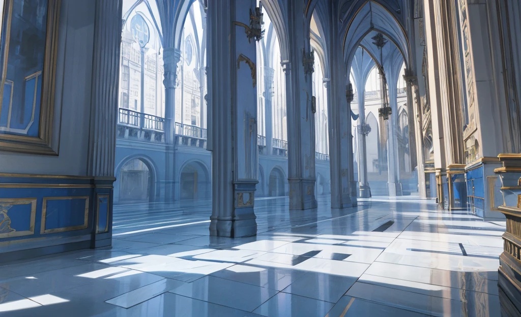 Middle wind,European architecture,Blue Room,4K,8K,Highest quality