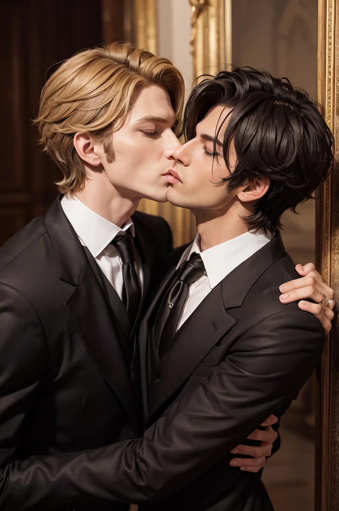 Lucifer and Alastor kissing
