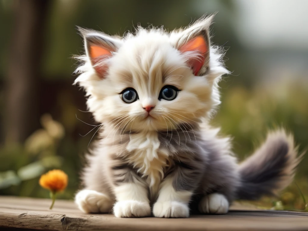 anthropomorphic kitten fluffy
