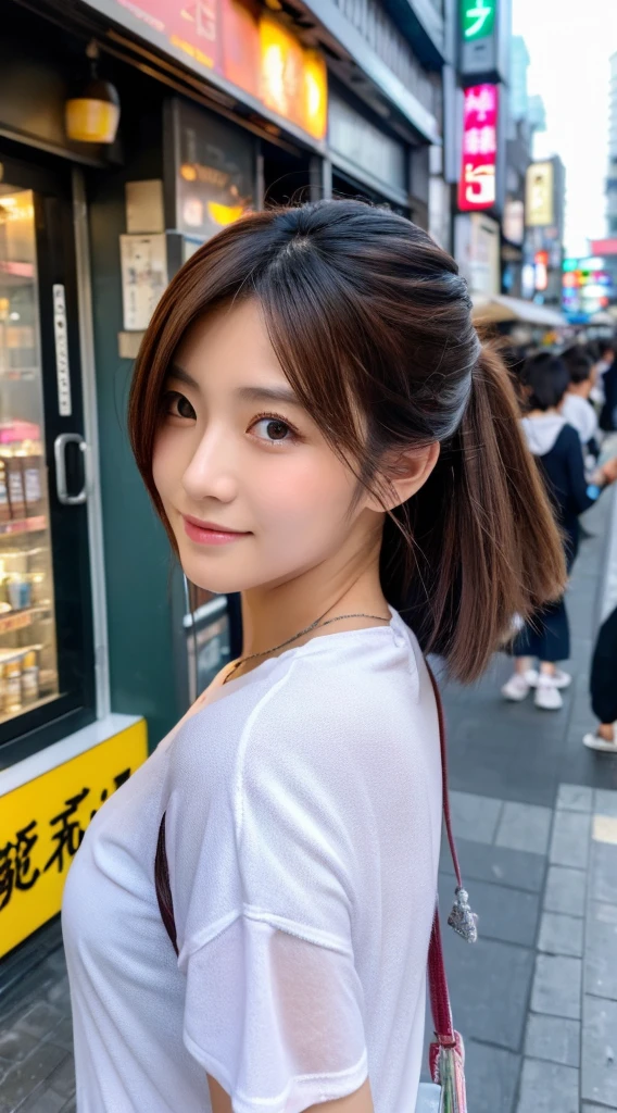 ((Highest quality)), ((masterpiece)), (detailed), Japanese,Street Corner,Beauty