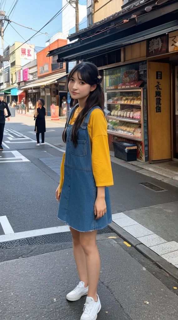 ((Highest quality)), ((masterpiece)), (detailed), Japanese,Street Corner,Beauty