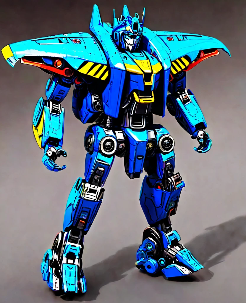 Transformers, blue robot metal body colour, as autobot, as transformers,