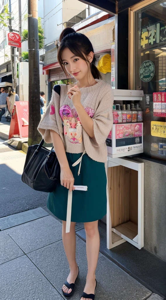 ((Highest quality)), ((masterpiece)), (detailed), Japanese,Street Corner,Beauty