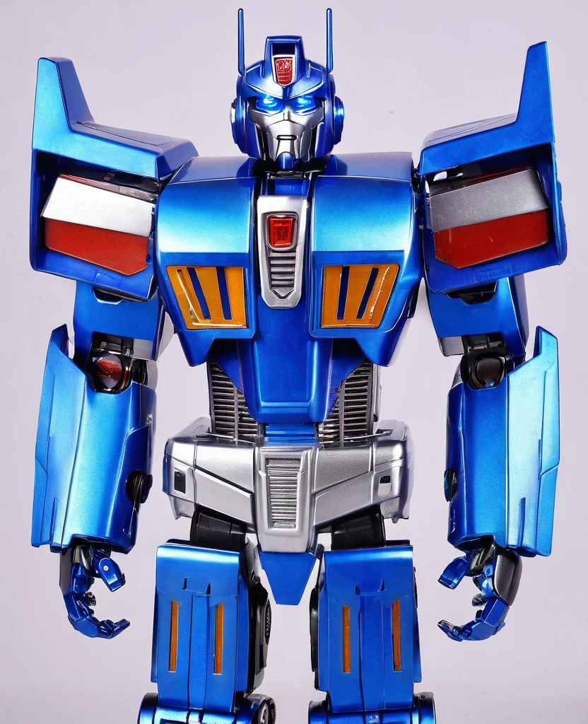 Transformers, blue robot metal body colour, as autobot, as transformers,