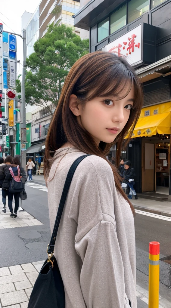 ((Highest quality)), ((masterpiece)), (detailed), Japanese,Street Corner,Beauty