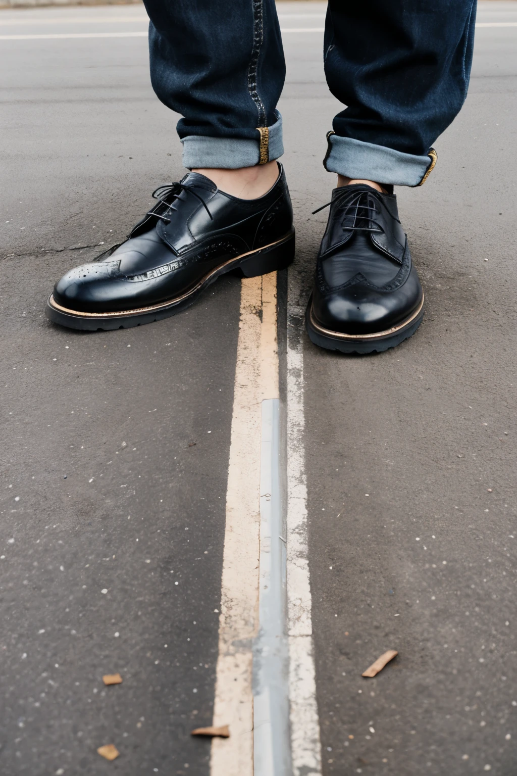 photograph of dirty shoes that become like new, let it be for a company