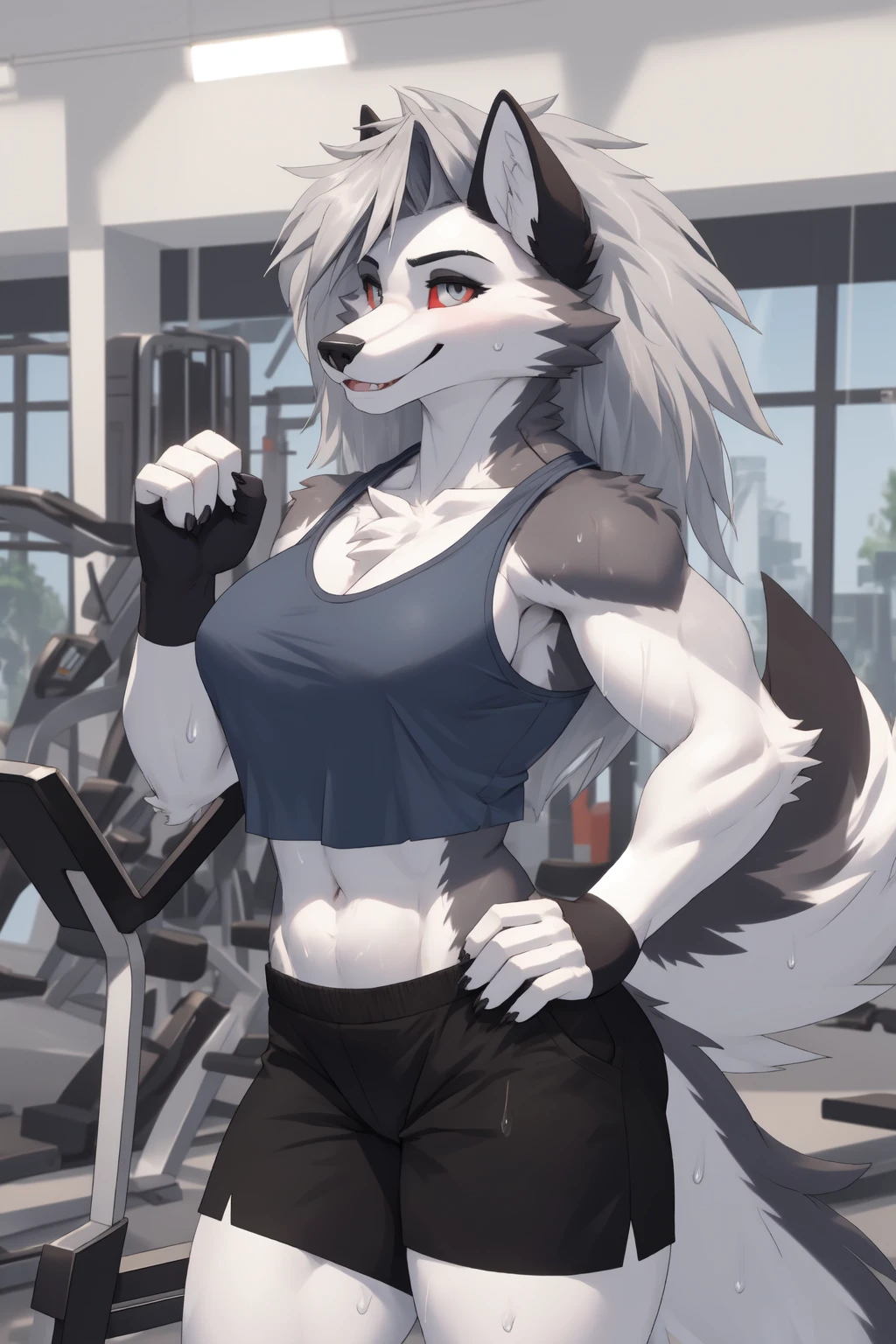 (anthro)) hyena, Ross Tran, by ruan jia, by zaush, by foxovh Best Quality, masutepiece,, Illustration, Wallpaper,1girl in, Solo, Bright purple-silver hair, Semi-long hair, Beautiful detailed girl, extremely detailed eye and face, Beautiful detailed eyes, Shy, natural_Lighting, Glow,NSFW, Clean sky, Looking at Viewer, gym, Straight hair, blue petals, Ponytail, Blue Ribbon,White hair, Thick_thighs thighs thighs thighs, big ass, wearing tight gym booty shorts, taking a gym selfie of her butt with her phone Draft Sketch (nsfw)))), uploaded the e621, beautiful and detailed,woman (((female))) ((anthro)) hyena, Ross Tran, by ruan jia, by zaush, by foxovh, lighting cinematic, seductor, hyena, thighighs, (huge chest) foxovh 1girls ai_generated masterpiece:1.2, best quality, realistic, (real picture, intricate details, depth of field), beautiful blonde woman, she has striking blue eyes, highly-detailed, perfect face, (huge breasts:1.3), (skindentation), thick thighs, wide hips, small waist, tall, (huge ass:1.1), blushing, sexy, ponytail hair, hair black with highlights blue, ponytail fishnet in bouth legs completly solo, anthro, (((white wolf))), tail, neck tuft, hip tuft, leg tuft, black hair, big hair, mane, feathered hair, (masterpiece), (best quality), (anthro furry:1.3, snout:1.2, anthro:1.3, furry:1.2, solo female:1.2), (narrow figure, thick thighs, offer for the viewer breasts), (full body portrait, shocked, surprised, self fondling, groping), (transformation, post-transformation, tg, tf), blue lingerir sexy bottomless, vluva, (masterpiece, best quality, 4k, 2k, shaded, absurd res) most beautifull hyena anthro girl ever made (she is perfect)