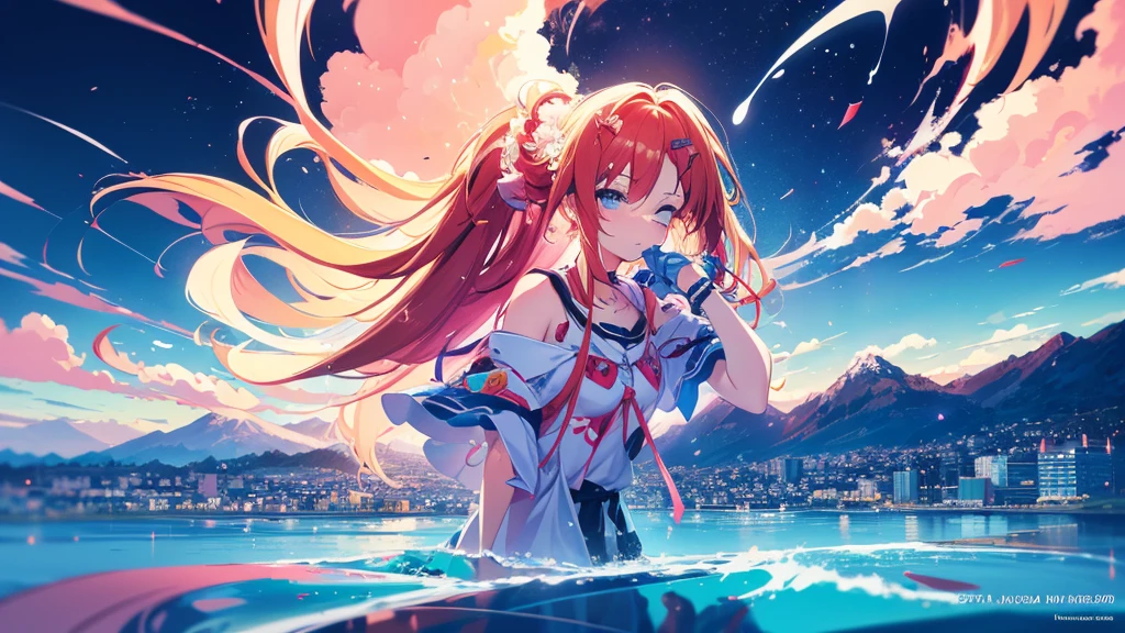 far awayにヘッドホンを着けた女性, Anime Style 4 k, anime wallpaper 4k, anime wallpaper 4k, 4k anime wallpaper, anime art wallpaper 4k, anime art wallpaper 4k, Anime Style. 8K, Anime atmosphere, Nightcore, Ultra HD Anime Wallpaper, Anime Art Wallpaper 8K, Anime Background,summer,City,landscape、forest、far away、music