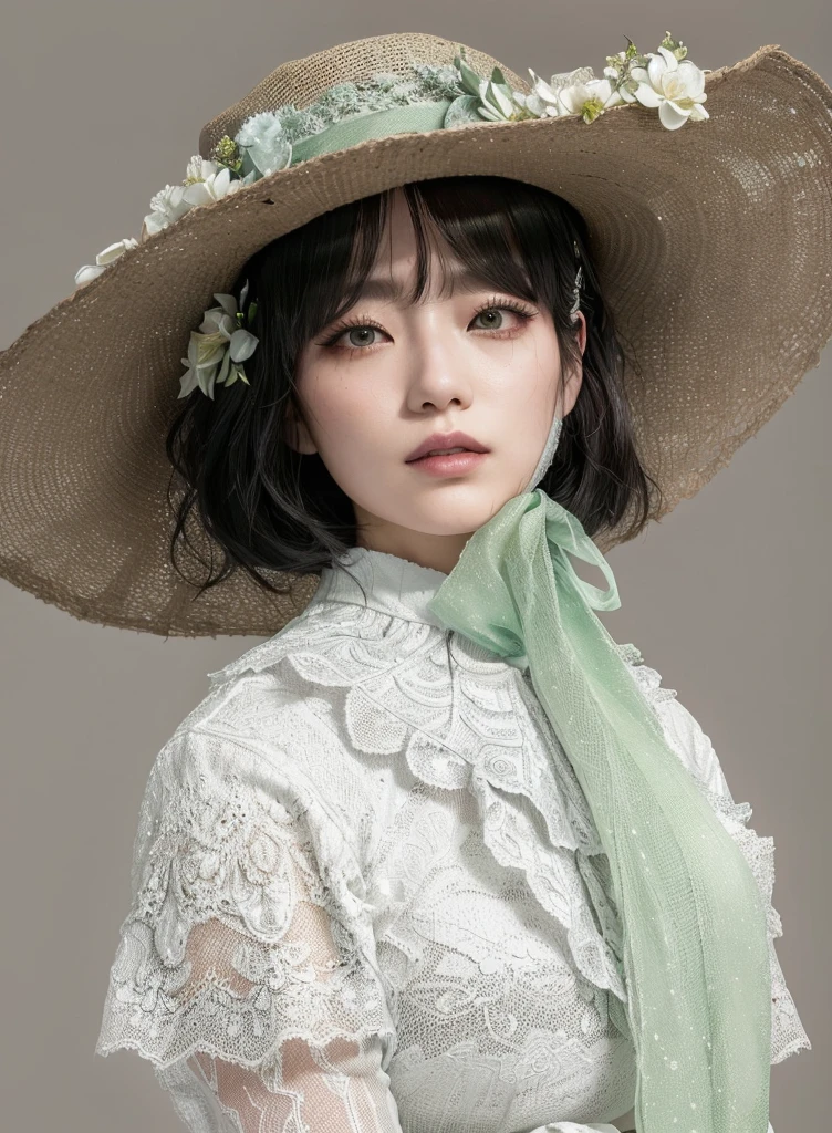 There is a woman who is sitting with her legs crossed, white blouse and gothic boots, Lt. Ayami Kojima, campanha like a boy, inspired by Elsa Bleda, big fit ass!!!!!!!!!!!!, por Maki Haku, by Yuki Ogura, [ floating ]!!, profile image, promo photo, promo art, by Yanagawa Nobusada, crystal castles