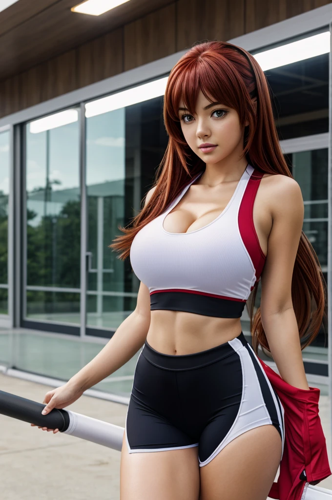 Rias Gremory in sportswear
