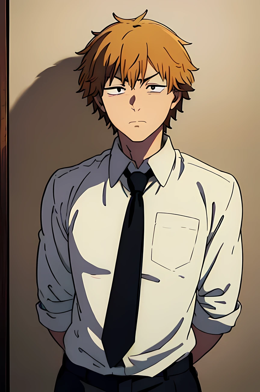 white shirt, shirt tucked into pants, masterpiece, best quality