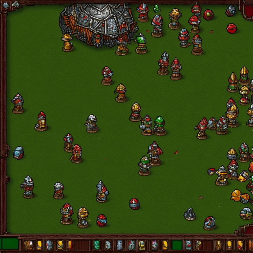 Jelly bean with armor in the style of the Tibia game