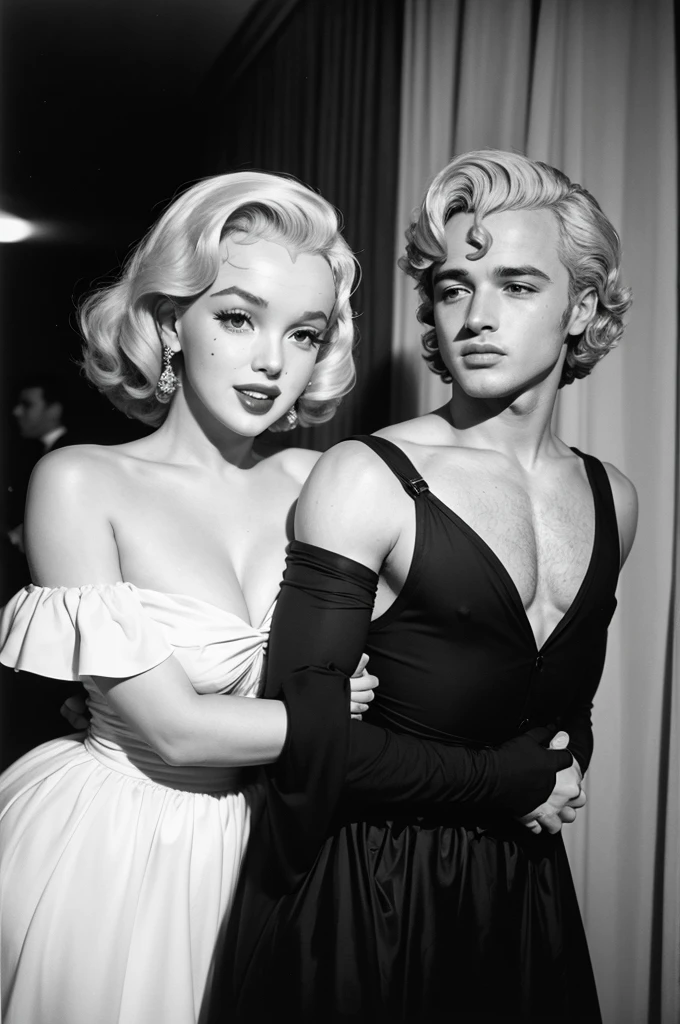 Marlon brando e Marilyn Monroe gala