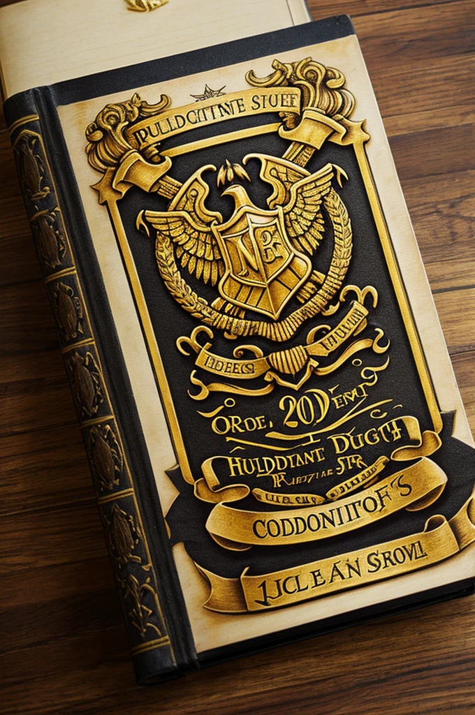 Harry Potter Themed, Quidditch, Golden Snitch, Hogwarts House, Book Cover