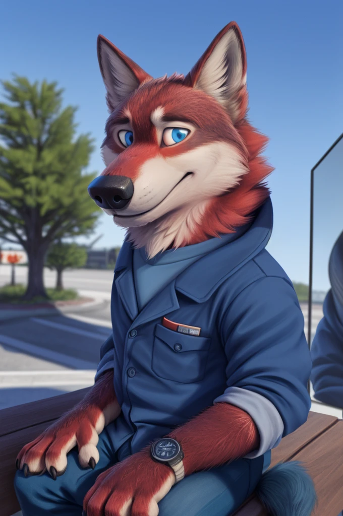 Ivan Fedorovich Wolfbach (Novosibirsk) ,tall handsome, wolf,young, 24 years, brown fur,Kind,(red body:1.3),beautiful blue eyes,Novosibirsk,dressed, plaid shirt, jeans,canine, wolf, detailed fur, male, second, paw pads, finger claws,At the viewer, 5 fingers, paws, 5 fingers, smile, wrist watch, т nextel,by xenoforge, (difficult, high detail, digital photography, soft focus, RAW,Is going to the shop, ,Very close to the camera, variety,Novosibirsk, smile, good mood, positive, Very close to the camera, plaid shirt,
Photorealism, realistic, photorealistic, digital style, Subsurface scattering,I look at the viewer,is sitting, looks at the mirror, men's cosmetics, perfume perfumery, plaid shirt,
masterpiece, Best quality, ultra realistic, 8 thousand.)