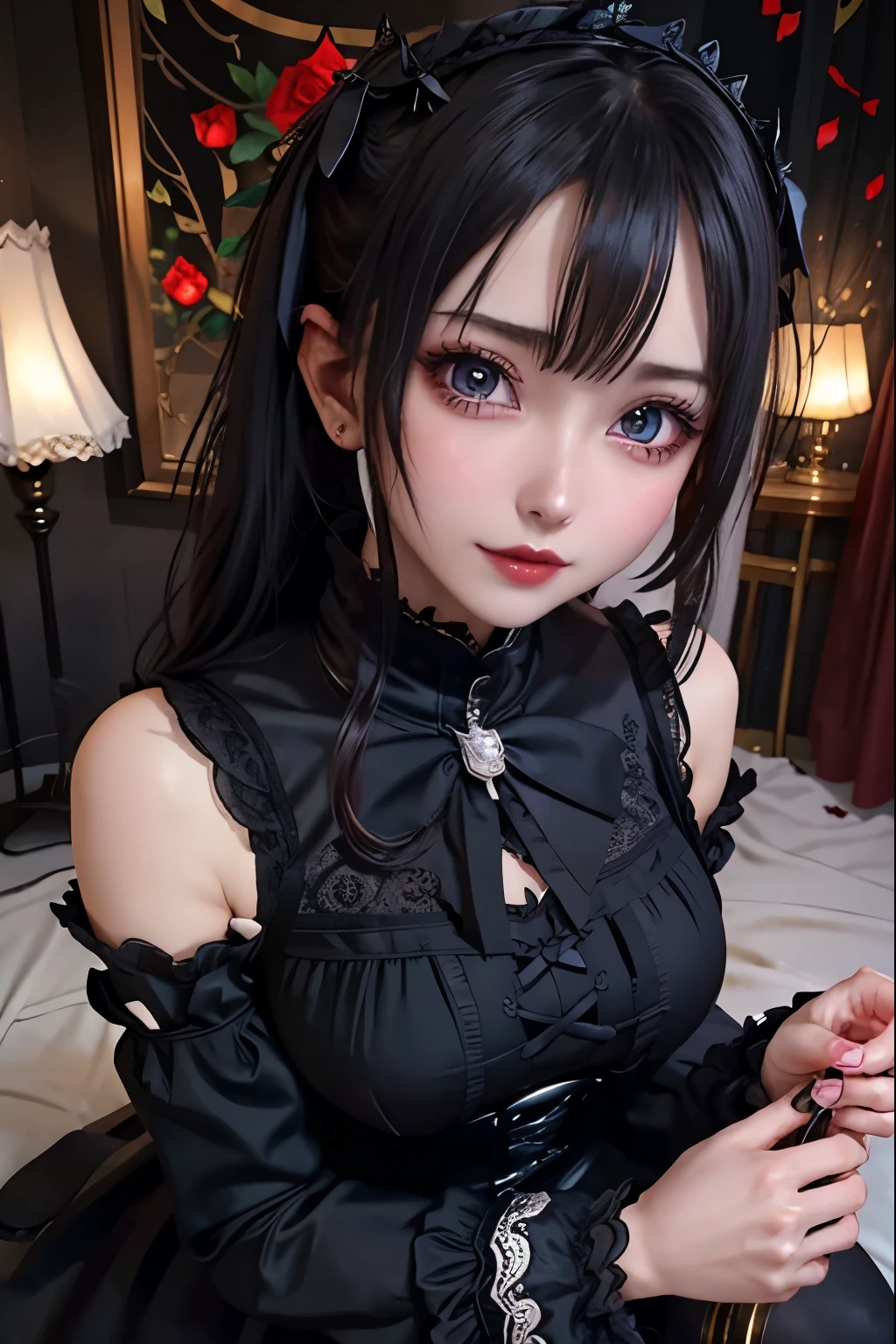 Hard Dark Gothic Makeup、Black dark eyeshadow、sad、Good skin radiance、Dark Gothicメイク、Dark smile、palace、The beauty of fragrance、24-years-old、Expression of intense sexual pleasure、Embarrassed look、Dark Gothic、Highest quality、Expression of sexual pleasure amid suffering、 face、紫のMaid clotheysterious、Noble、The face of someone holding it in the toilet、sexy、ng smile、Twin tail hair、Right blue eye, Left eye is red、Super tempting pose、Platform Heel Shoes、Heavy makeup、Gothic Lolita cls、Silver Hair、Long Hair Straight Hair、Cute Gothic Lolita Dress、tiful Face、elegant features、Attractive face、Stained glass is the background、Chest glistening with sweat、The room is dark、goth long dress、Bell Sleeves、Wizard Sleeve、Decadent look、Sexually excited expression、Glossy thighs wet with water、Thighs that are wet and shiny with oil、Background of a room full of roses、sad expression、Rose Maiden、The embroidery is pink、The dress has pink embroidery.、Thigh-high socks、Knee-high socks、Gentle expression、Dark black eyeshadow、Stained glass and rose background、thighs are a little thin、Female Duo、Female couple、dark church background、Stained glass、Black metal world、Dark Castle、Dark Room、Slender body、gothic long dress、Victorian dress、Small breasts、Hold the wine in your right hand、Hold the lantern in your left hand、pantyhose、Sit on the bed、The bed is covered with roses、Lying in bed、Her thighs are shining with sweat、My body is wet and shiny、Lots of glitter on the thighs、sweating、My thighs are sticky from sweating、Sweat glistening on my thighs, The whole body is sweaty and shiny、I sweated a lot.、My thighs are sweaty、My thighs are wet、My thighs are shining with sweat、A lot of sweat glistening all over the body、Slender body、