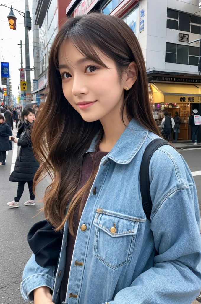 ((Highest quality)), ((masterpiece)), (detailed), Japanese,Street Corner,Beauty,Lady
