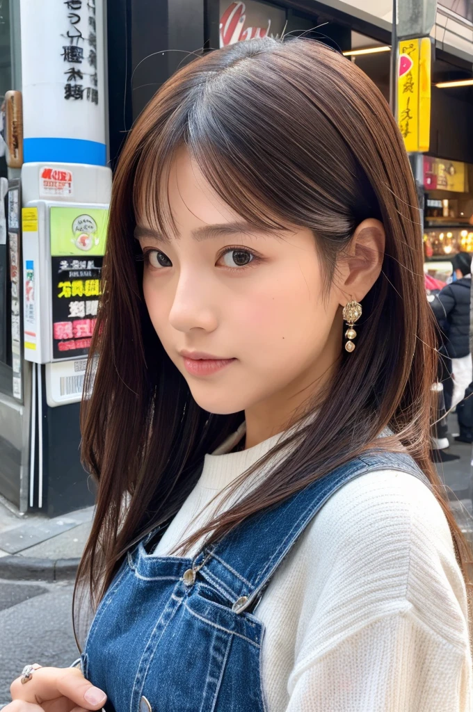 ((Highest quality)), ((masterpiece)), (detailed), Japanese,Street Corner,Beauty,Lady