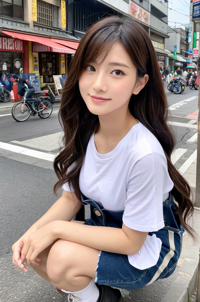 ((Highest quality)), ((masterpiece)), (detailed), Japanese,Street Corner,Beauty,Lady