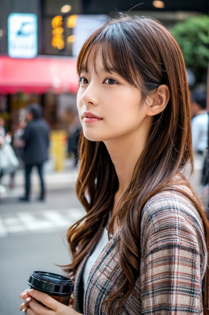 ((Highest quality)), ((masterpiece)), (detailed), Japanese,Street Corner,Beauty,Lady
