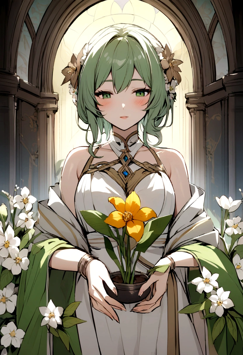 flowers with intoxicating scents. She picked some mysterious ingredients