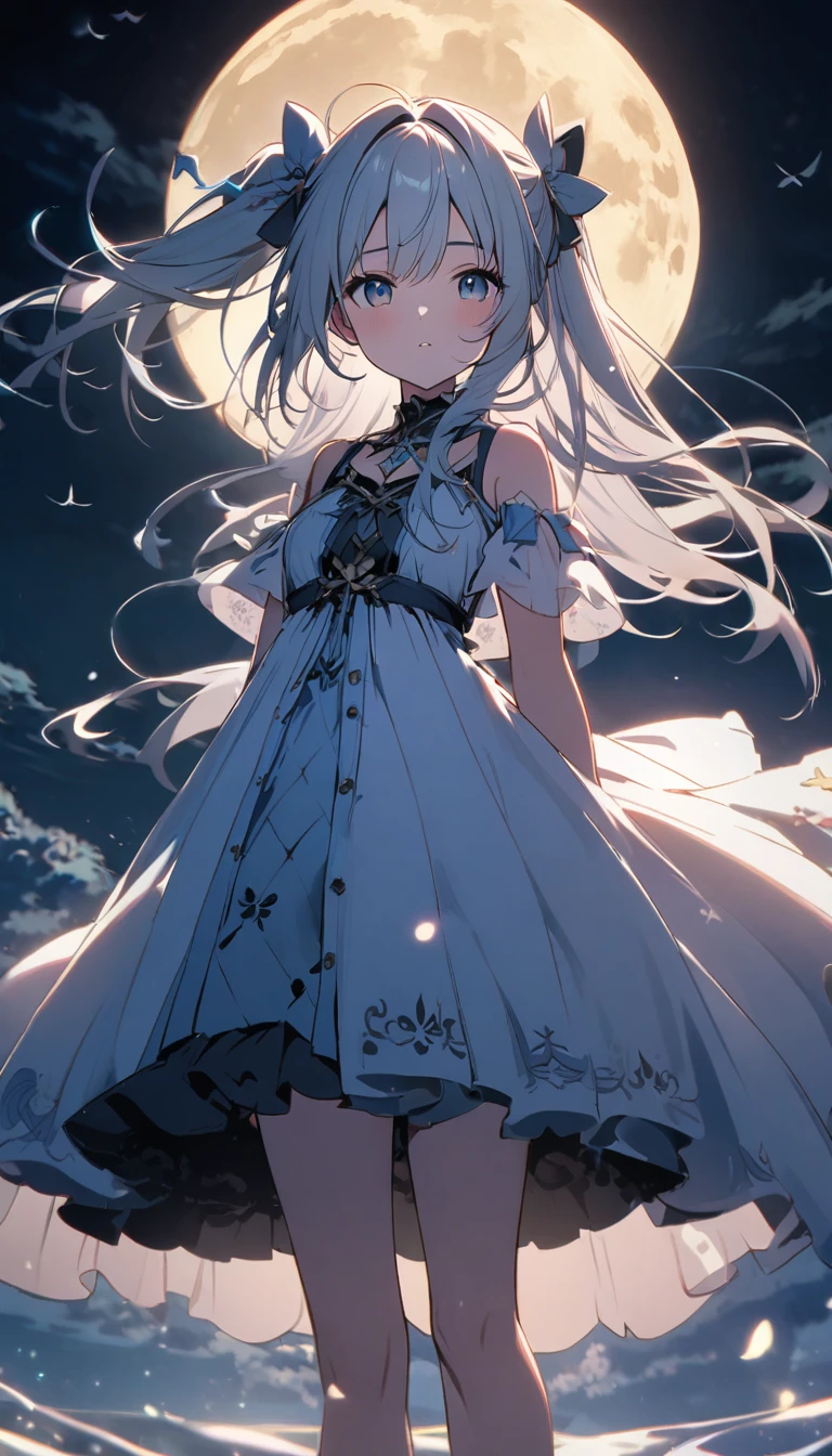 angelic, moon, moonlight, 8k