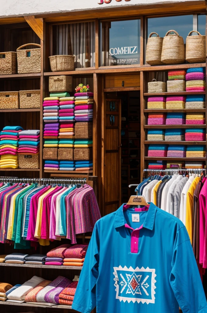 Generate a logo for a typical Guatemalan clothing store