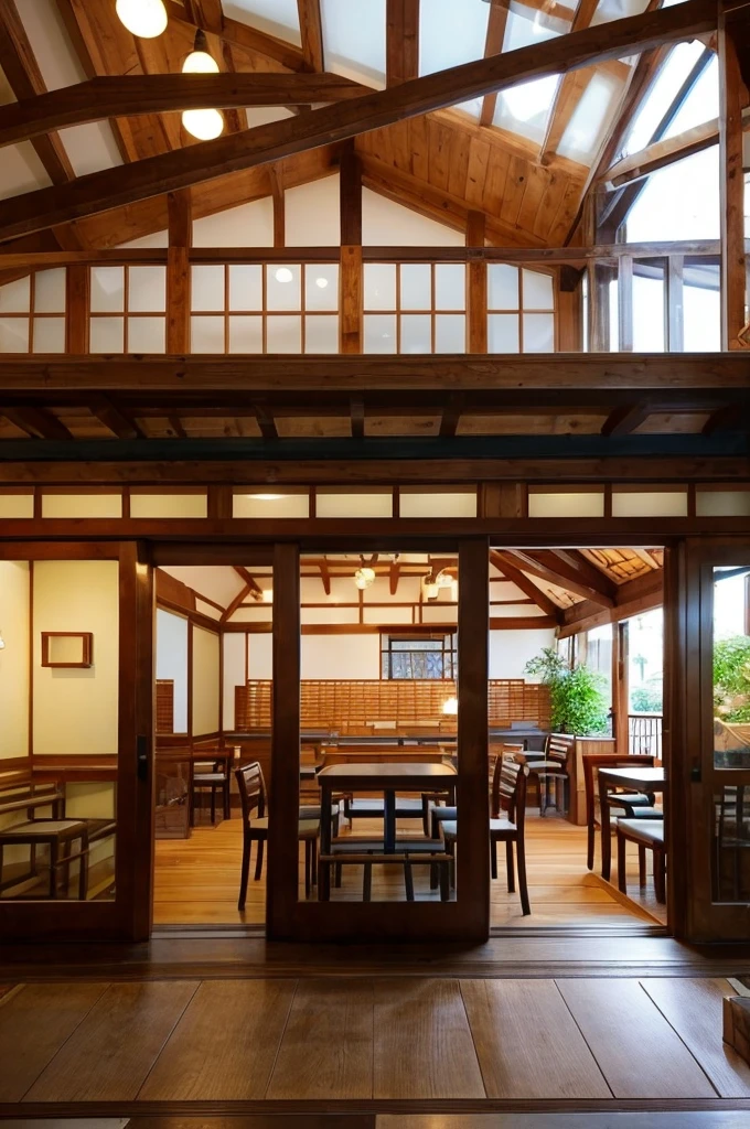 ((Highest quality)), ((masterpiece)), (detailed), Japanese,Inside the cafe,Beauty