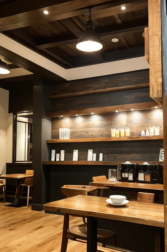 ((Highest quality)), ((masterpiece)), (detailed), Japanese,Inside the cafe,Beauty