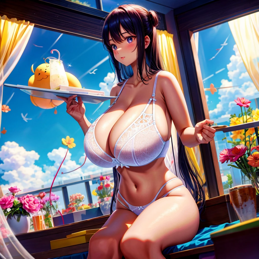 huge tit，Transparent bra，gossamer，Bedrooms