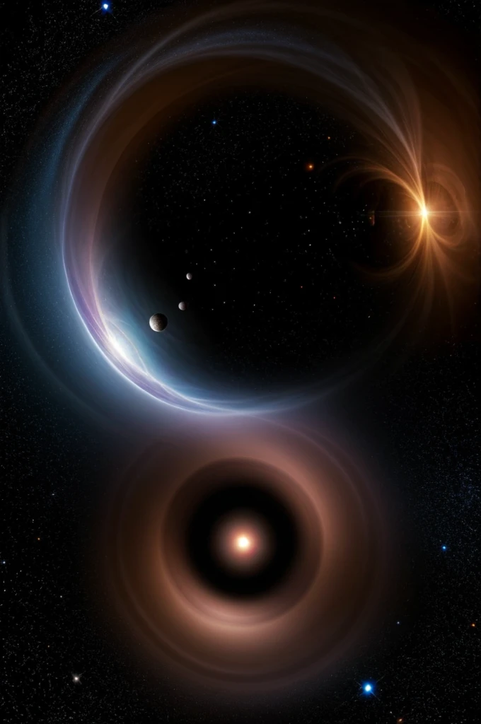 Space focusing on a black hole 