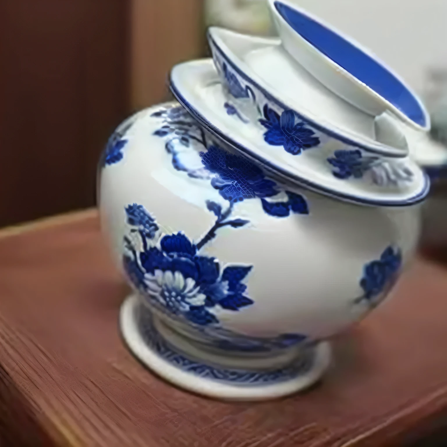 There are many Cups on the shelf,Yiwu small commodities， chinese blue and white porcelain, traditional Chinese, porcelain, glazed Porcelain products, blue and white, Cup, japanese pottery, pottery, Chinese tradition, A masterpiece, delft pottery, Extremely complex, pot, Complex details, yes ((Have a Cup of tea)), You used to yes, New China, blue, Porcelain products