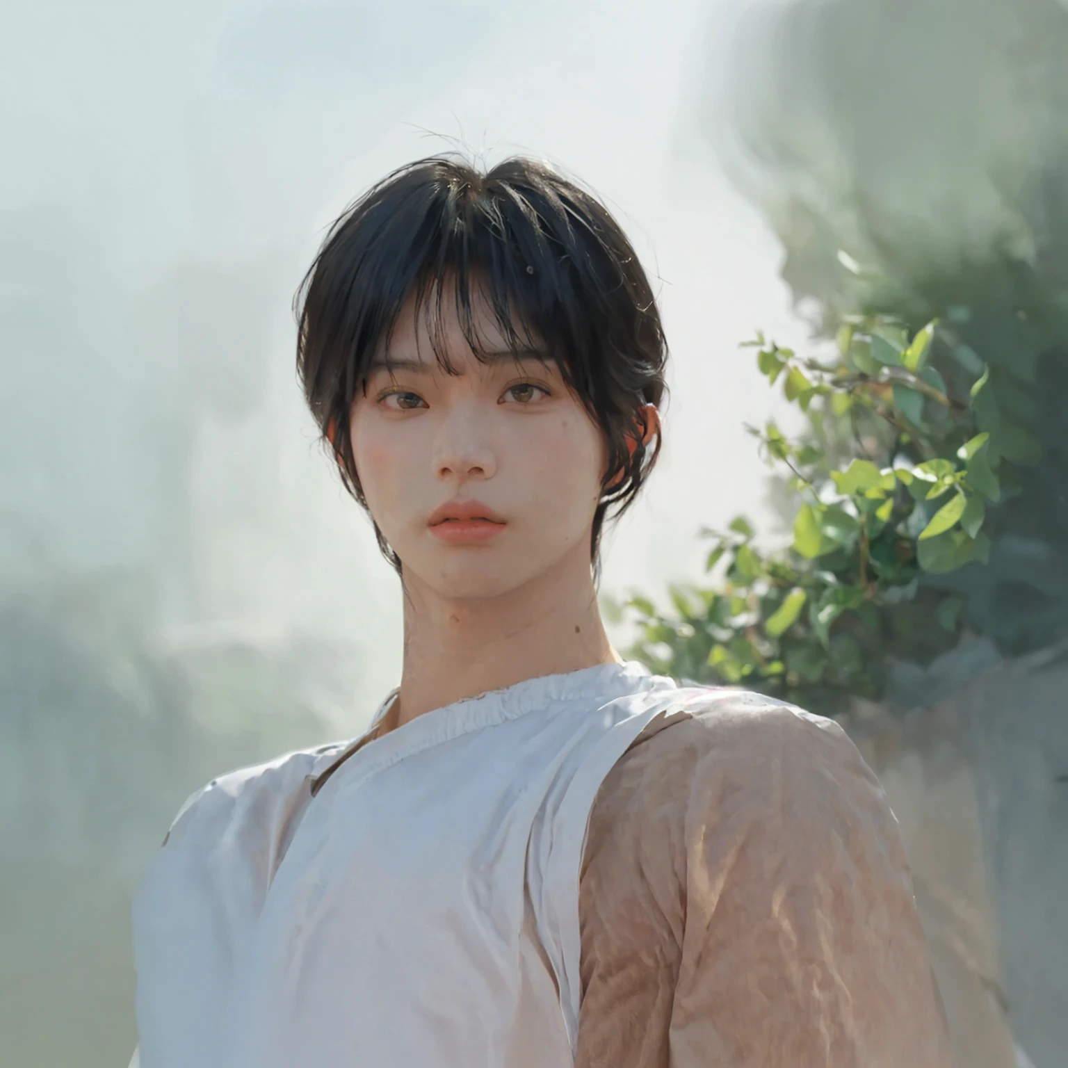 cool boy,handsome,good-looking,((bangs)),straight hair,((looking at you))