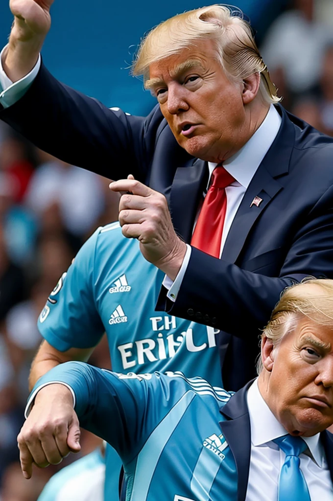 Trump en tenu de l'OM
