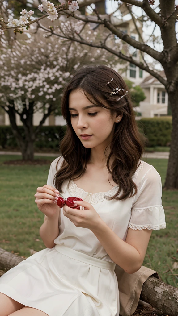 cover of the novel love story under the cherry tree