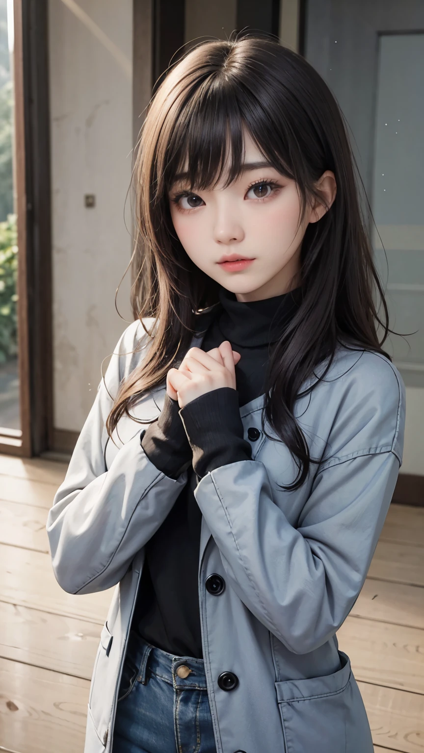 (最高qualityのディテール)、Realistic、8K Ultra HD、High resolution、(One Girl:1.2)、The 超detailedな、高qualityのテクスチャ、Intricate details、detailed、非常にdetailedなCG、高qualityの影、detailed 美しく繊細な顔、detailed 美しく繊細な目、Written boundary depth、Ray Tracing、20th generation、Cute K-Pop Girls、(The Face of Ulzan in Korea)、Thin face、(Urzan-6500-v1.1:0.6)、PurerosFace_v1、Glowing Eyes、Perfect body、 Viewer Display、(最高qualityのディテール:1.2)、Realistic、8K Ultra HD、High resolution、(One Girl:1.2)、The 超detailedな、高qualityのテクスチャ、Intricate details、detailed、非常にdetailedなCG、高qualityの影、detailed 美しく繊細な顔、detailed 美しく繊細な目、Written boundary depth、Ray Tracing、20th generation、Cute K-Pop Girls、(The Face of Ulzan in Korea)、Thin face、(Urzan-6500-v1.1:0.6)、cheek、Glossy Lips、、High resolution, Best image quality, 最高quality, Realistic, 超detailedな, Photo Real, 4K 8K Ultra HD Full Color RAW Photos, Fujifilm(Medium format), Hasselblad, Carl Zeiss, Incredible dynamic range photography(utility_art:Smooth-768:1.1),High resolution, High pixel count, 明確なdetailed, Clear images, Natural color reproduction, Noise Reduction, High fidelity, quality, Software Improvements, Upscaling, Optimized Algorithms, Professional-level retouching,
1. Oversized coat:
The coat is、Choose an oversized design that covers from shoulders to knees.。Color is classic navy or black、or warm khaki or beige, wait.、Choose colors that match the season。
2. Knitted sweater or turtleneck:
To protect yourself from the cold、Knitted sweater or turtleneckを選択してください。Match the texture and color of the knit to the coat.。
3. Wide leg pants:
For pants, Choose a wide-leg design、Combines ease of movement and style。Denim in dark tones or black trousers will look good.。
4. Knee-high boots:
What is included in an oversized coat、足首からふくらはぎまでカバーするKnee-high bootsとの組み合わせ。Boots are black or dark brown and chic.、Gives a stylish impression。
5. accessories:
シンプルなゴールドまたはシルバーのaccessoriesを選択してください、Add elegance to your outfit。for example、Long necklaces and large earrings are recommended.。
6. Handbags:
Handbags、Choose a color that matches the tone of your outfit.。Shoulder bags and tote bags are convenient and stylish。
7. Compensateと髪型:
Compensate, Choose natural colors that flatter your skin。Wavy Hair、By creating loose curls、Appeal to softness。