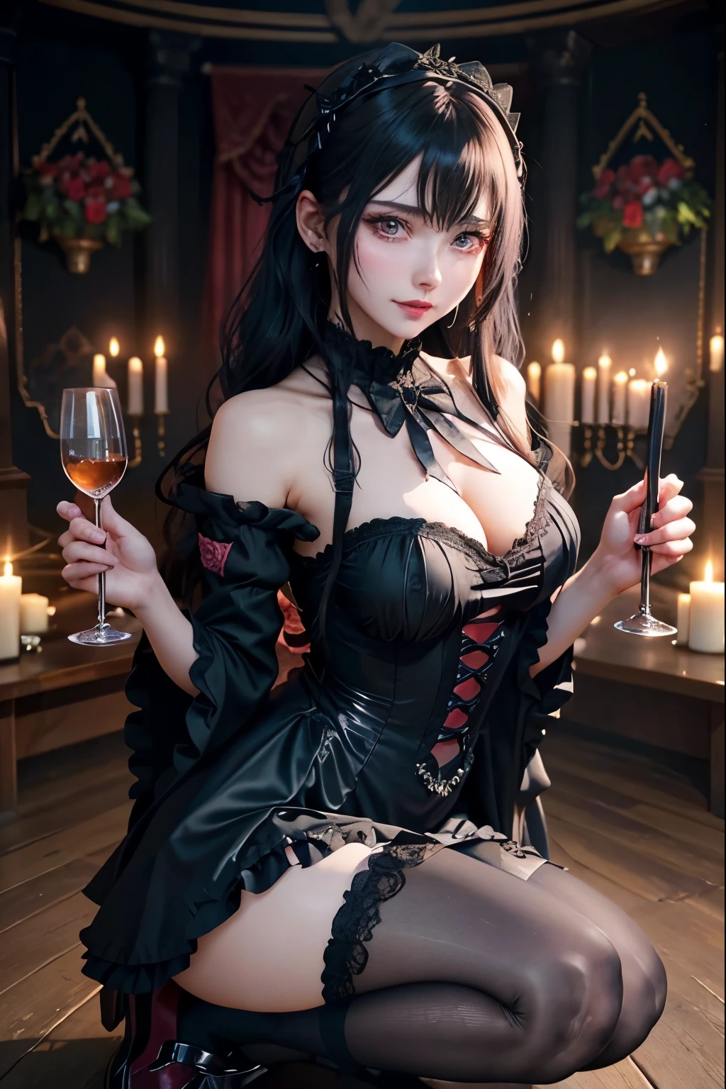 Hard Dark Gothic Makeup、Black dark eyeshadow、sad、Good skin radiance、Dark Gothicメイク、Dark smile、palace、The beauty of fragrance、24-years-old、Expression of intense sexual pleasure、Embarrassed look、Dark Gothic、Highest quality、Expression of sexual pleasure amid suffering、Drunk face、紫のMaid clotheysterious、Noble、The face of someone holding it in the toilet、sexy、Loving smile、Twin tail hair、Right blue eye, Left eye is red、Super tempting pose、Platform Heel Shoes、Heavy makeup、Gothic ta clothes、Silver Hair、Long Hair Straight Hair、Cute Gothic Loliress、Beautiful Face、elegant features、Attractive face、Stained glass is the background、Chest glistening with sweat、The room is dark、goth long dress、Bell Sleeves、Wizard Sleeve、Decadent look、Sexually excited expression、Glossy thighs wet with water、Thighs that are wet and shiny with oil、Background of a room full of roses、sad expression、Rose Maiden、The embroidery is pink、The dress has pink embroidery.、Thigh-high socks、Knee-high socks、Gentle expression、Dark black eyeshadow、Stained glass and rose background、thighs are a little thin、Female Duo、Female couple、dark church background、Stained glass、Black metal world、Dark Castle、Dark Room、Slender body、gothic long dress、Victorian dress、Small breasts、Hold the wine in your right hand、Hold the lantern in your left hand、pantyhose、Sit on the bed、The bed is covered with roses、Lying in bed、Her thighs are shining with sweat、My body is wet and shiny、Lots of glitter on the thighs、sweating、My thighs are sticky from sweating、Sweat glistening on my thighs, The whole body is sweaty and shiny、I sweated a lot.、My thighs are sweaty、My thighs are wet、My thighs are shining with sweat、A lot of sweat glistening all over the body、Slender body、