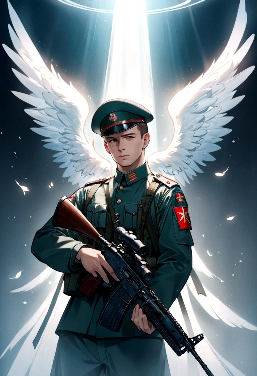 Russian soldier ,may be an angel but it would be
