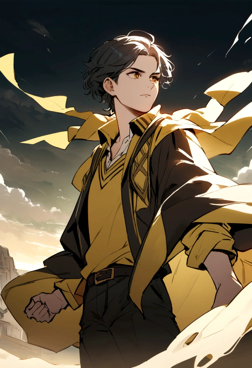 Chico rubio Hufflepuff 