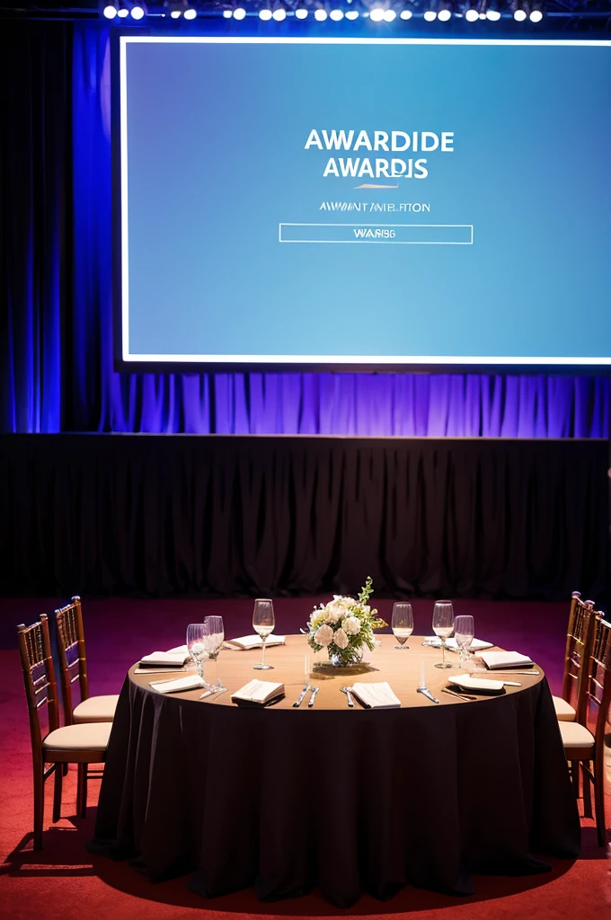 Awards ceremony table background without people