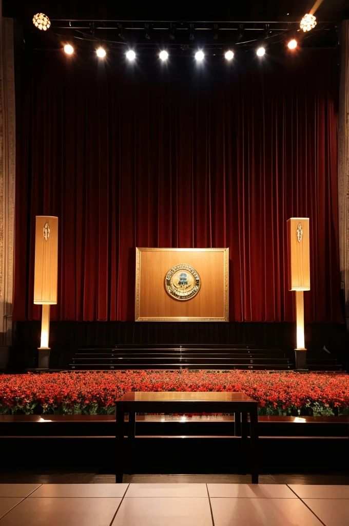 Awards ceremony table background without people